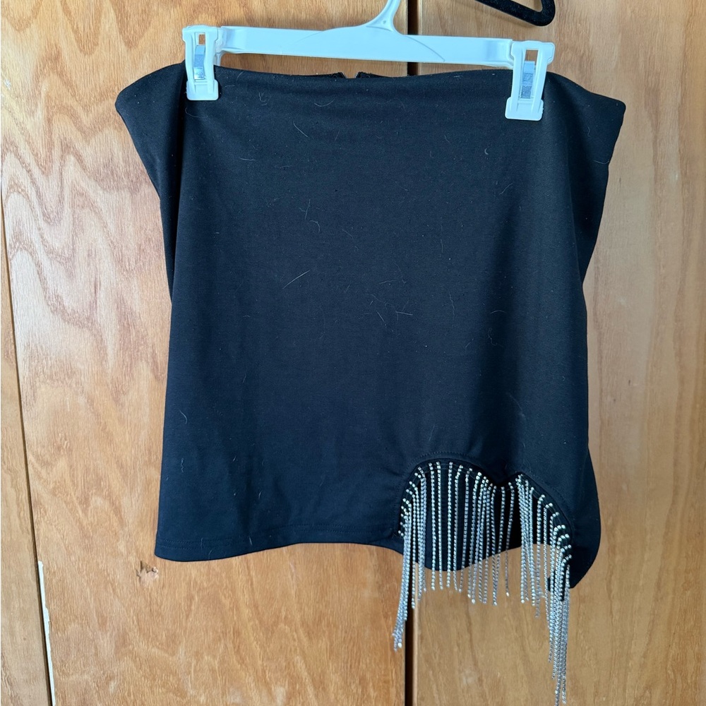 Elegant Skirt with Silver Accents